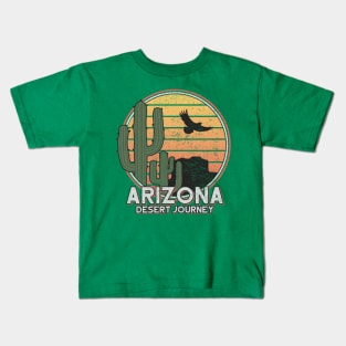 Arizona State Desert Journey Retro Shirt for Men Women and Kids Kids T-Shirt